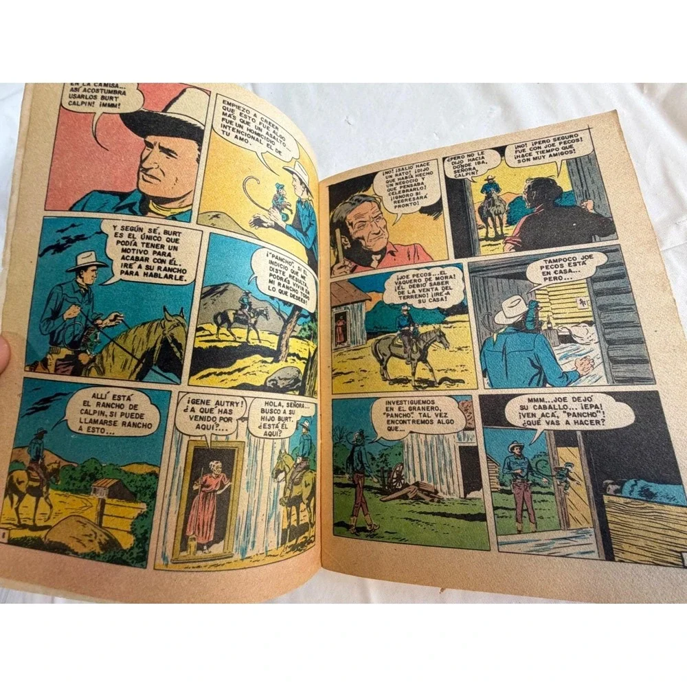 Vintage Gene Autry Comic Book Serie Aguila Spanish Editorial Novaro Western